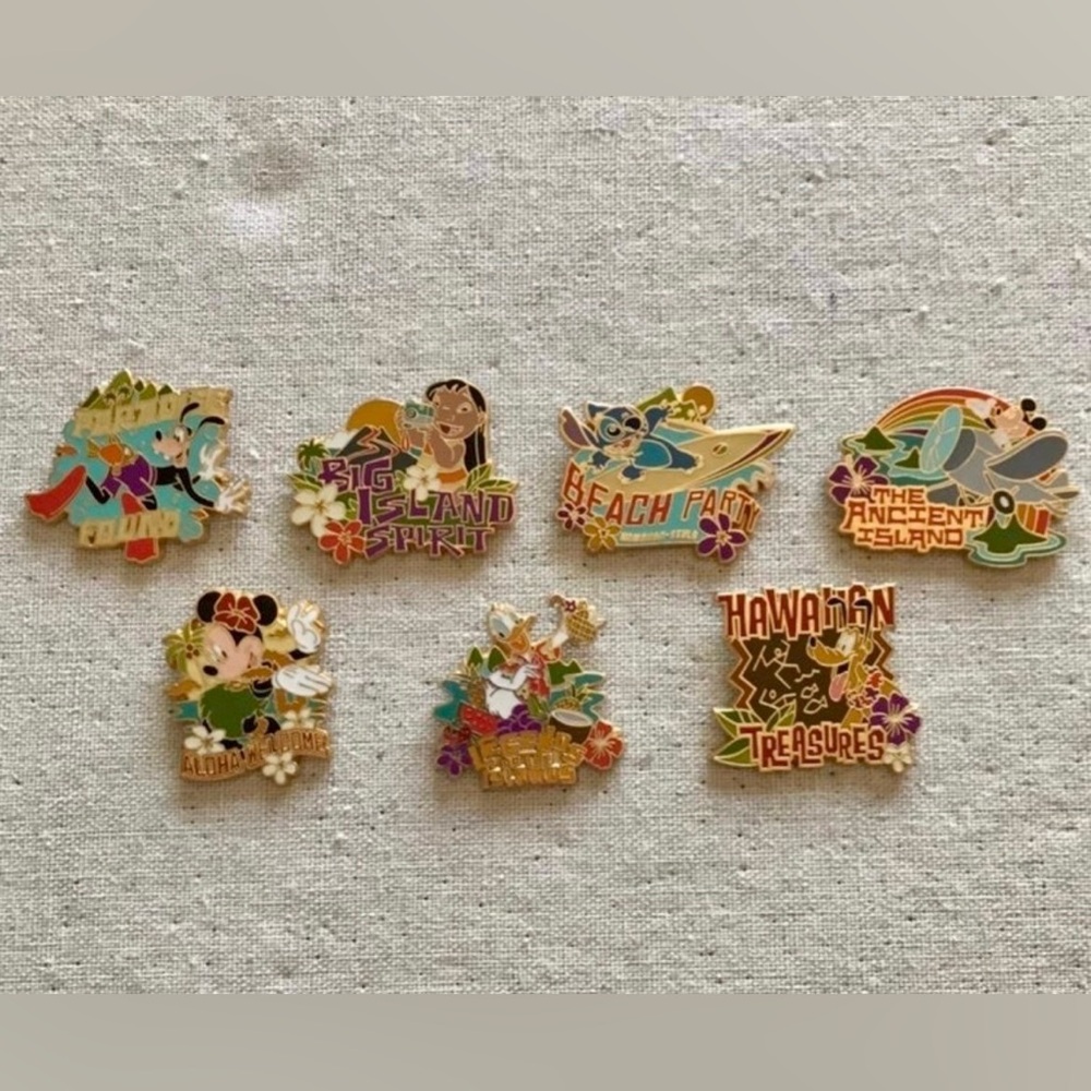Disney Pins Adventures by Disney Escape to Paradise
Set of 7 Rare!